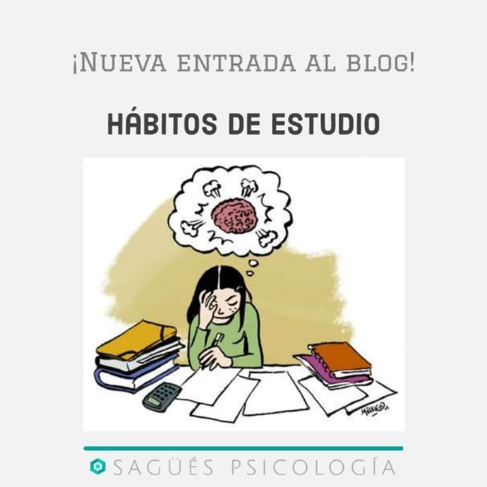 Portada hábitos de estudio Sagüés psicología Oviedo